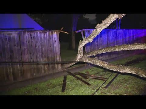Cleanup begins as strong overnight storms leave thousands without power, downed trees and debris