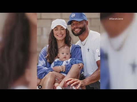 Dak Prescott and his fiance announce they're expecting a second baby girl