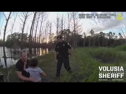 Bodycam video shows heroic police rescue of 5-year-old boy with autism in swampy pond