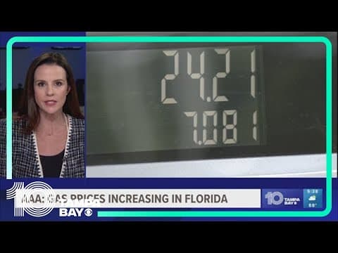 Florida gas prices hit a 3-month high, AAA says