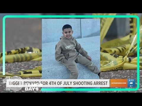 Tampa police increase reward for information on 4th of July shooting that killed 7-year-old