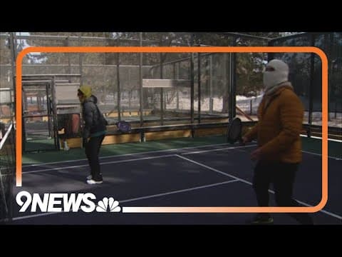 Denver paddle tennis players brave cold in weekend tournament