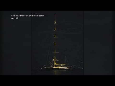 Search underway for sunken superyacht in Italy