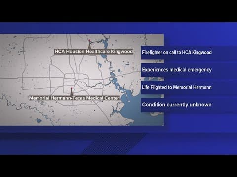 Houston firefighter suffers medical emergency while transporting patient, officials say