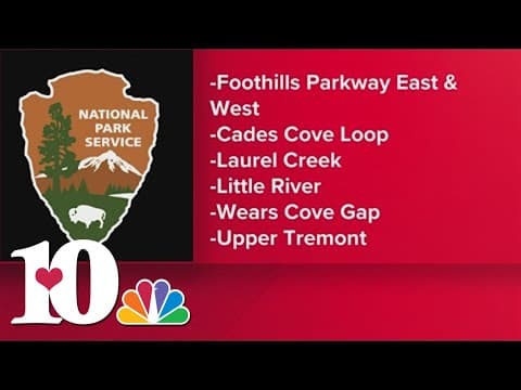 Several roads closed in the Great Smoky Mountains