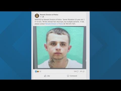 Suspect sought by Newark police comments on his own wanted poster