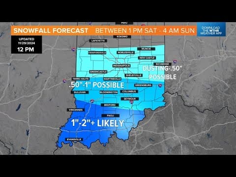 Weather Impact | Snow accumulation and freezing cold in central Indiana | Live Doppler 13