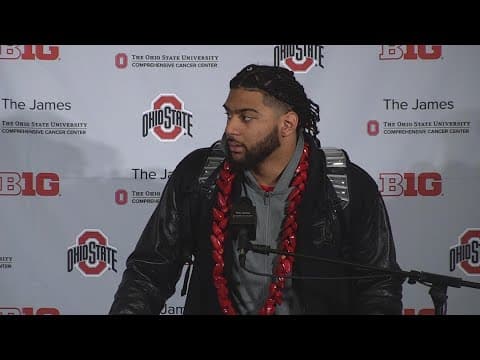 JT Tuimoloau postgame interview | Ohio State-Michigan