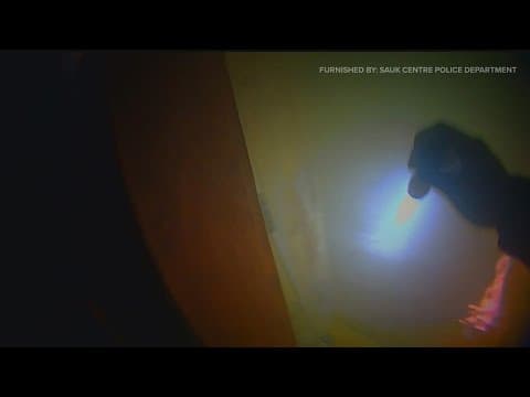 Sauk Centre house fire rescue captured on police officer's bodycam