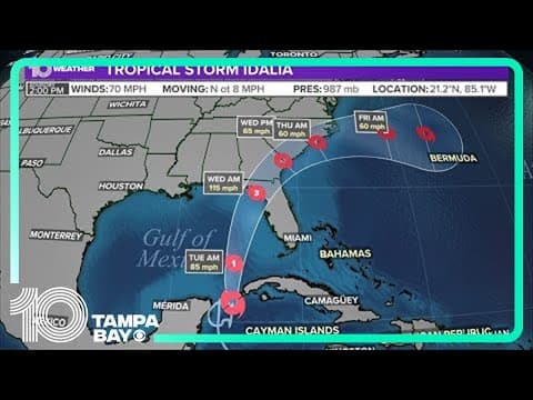 LIVE TROPICS UPDATES: Idalia getting stronger, forecast to become major hurricane (3:30 p.m. Monday)