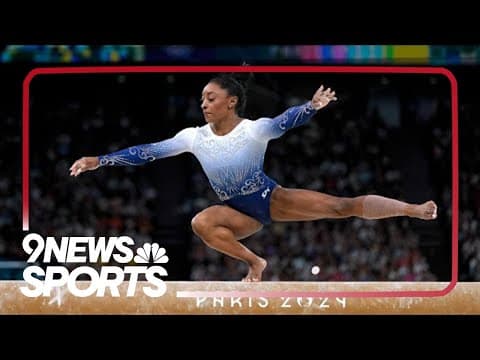 WATCH: Simone Biles competes in balance beam finals at Paris Olympics