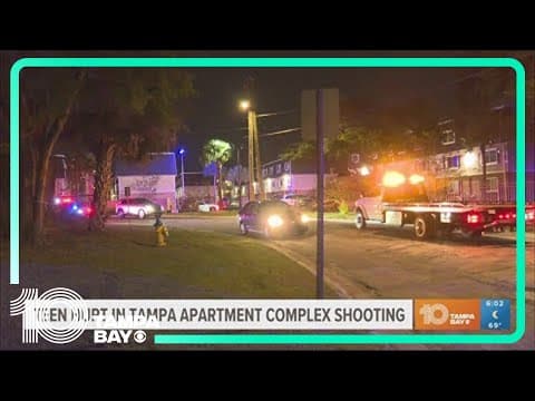 14-year-old boy shot in chest at Tampa apartment