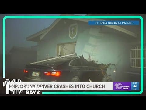 FHP: Man crashed into Plant City church following high-speed chase