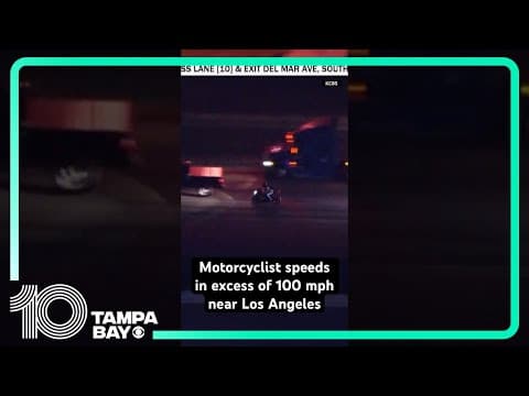 Motorcyclist arrested after high-speed chase near Los Angeles #shorts