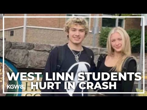 Vigil held for 2 West Linn High students critically injured in crash