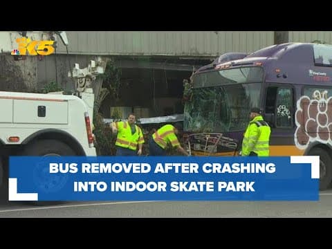 King County Metro removes bus over a week after crash into indoor skate park