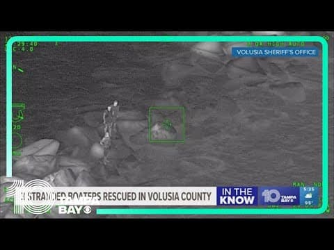 3 stranded boaters rescued in Volusia County
