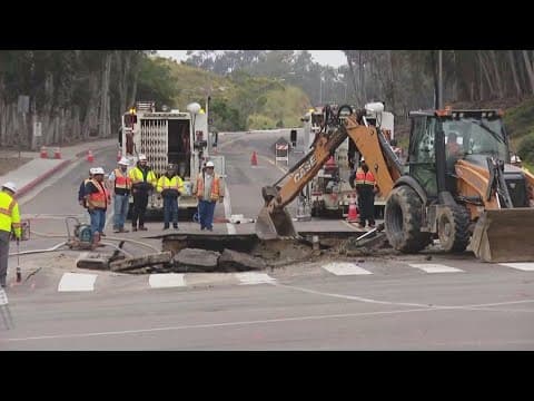 Sinkhole forms after Scripps Ranch water main breaks