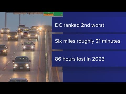 DC ranked 2nd worst traffic in the country