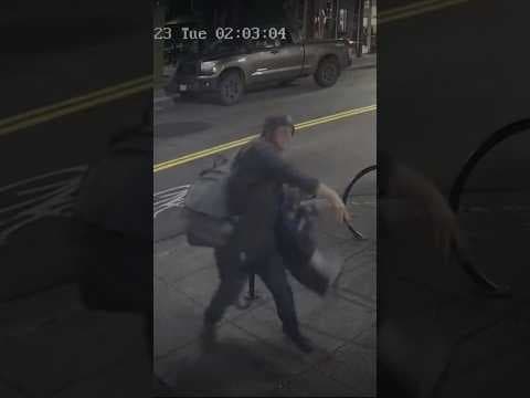 Gresham rock thrower caught on camera smashing windows at another business #crime #oregon