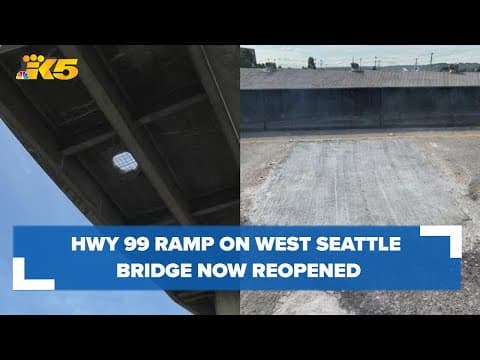 West Seattle Bridge ramp repair work done