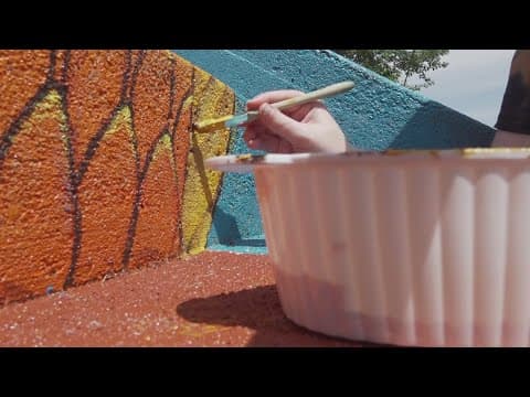 Jefferson Co. High School art club paints mural in downtown Dandridge