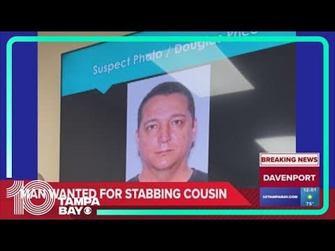 Man wanted for stabbing cousin in Davenport
