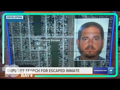Authorities search for escaped inmate last seen in Tarpon Springs