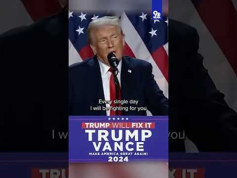 Trump’s victory speech