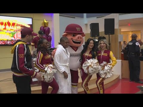 Commanders host dance-off at Children's Hospital