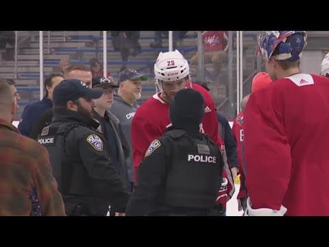 Caps show appreciation to first responders
