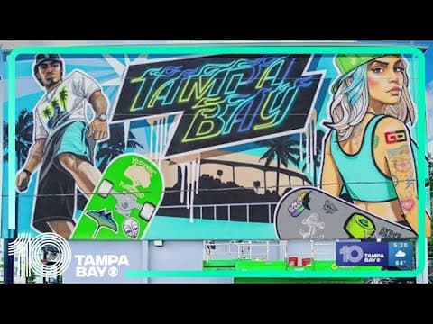 New Rays mural replaces Tom Brady mural in St. Pete