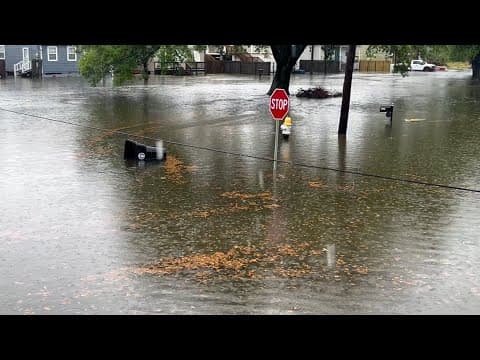 Watch: Street flooding captured in Gentilly at St. Roch and Abundance Street