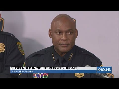 HPD Chief Finner gives update into suspended incident reports