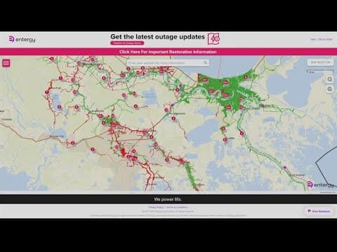 More Entergy Louisiana customers have power post Hurricane Francine