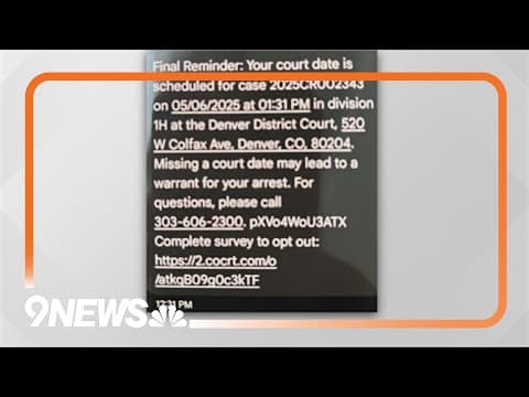 Denver sheriff warning of text scams