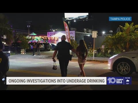 Tampa police cracking down on underage drinking