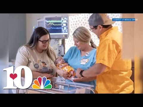 UT Medical Center dresses newborns in orange and white for their first ever UT football game