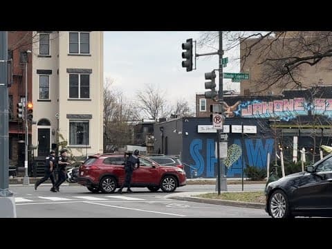 DC Police officers run after reportedly carjacked SUV