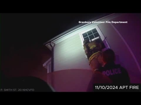 Granbury volunteer firefighters save a 2-year-old from apartment fire