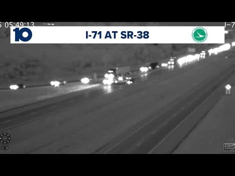 Drivers stuck for hours on I-71 North outside Columbus after crash involving semi