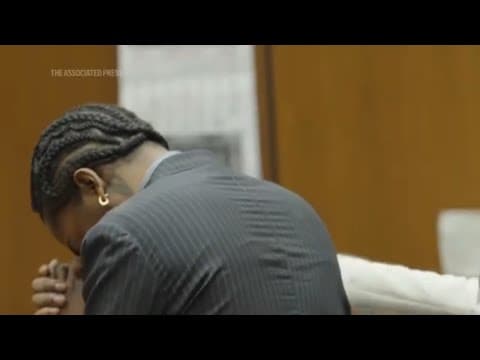 A$AP Rocky dives into Rihanna's arms as not guilty verdict is read at felony assault trial