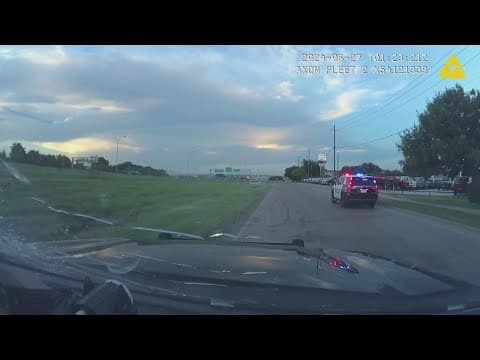Police release dashcam footage of shooting following chase in North Texas
