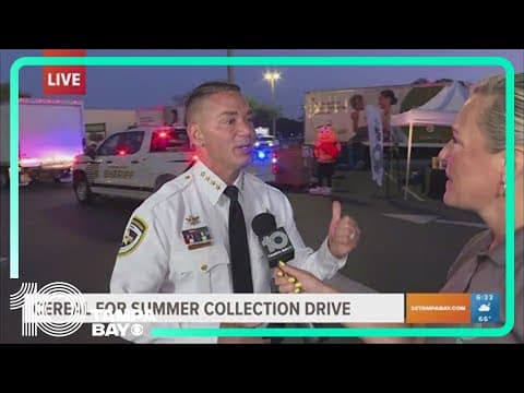 Hillsborough Sheriff Chad Chronister talks about the importance of Cereal for Summer donations