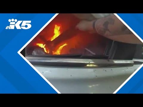 King County Sheriff's deputies and good Samaritans save man from burning car