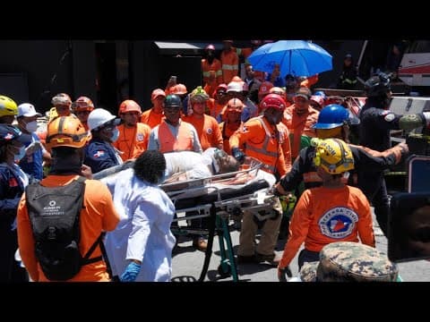 First responders rush to scene of nightclub roof collapse in Dominican Republic