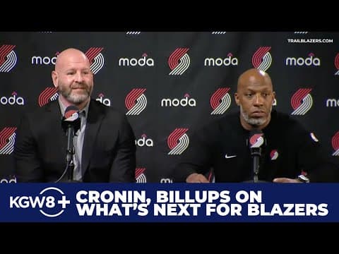 LIVE: Billups, Cronin discuss contract extensions, what's next for Blazers