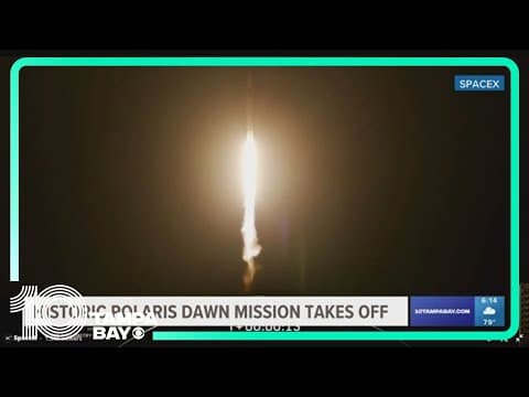 Historic SpaceX Polaris Dawn mission takes off