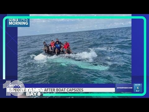 Coast Guard rescues 5 after boat capsizes
