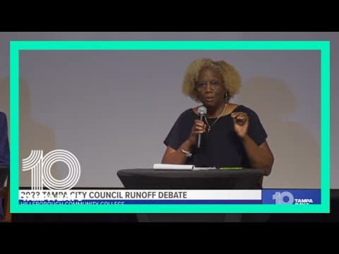 2023 Tampa City Council Runoff Debate: Candidates running for district seats face off